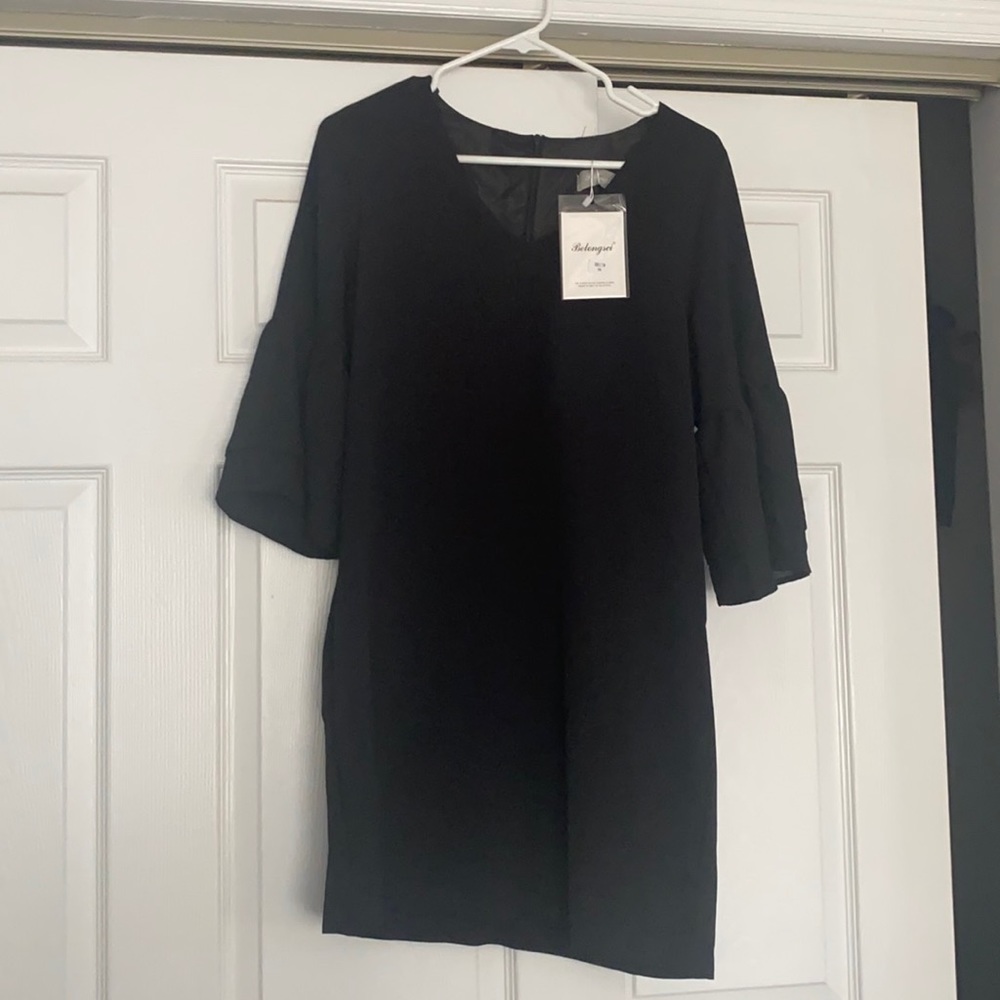 Black dress with sleeves